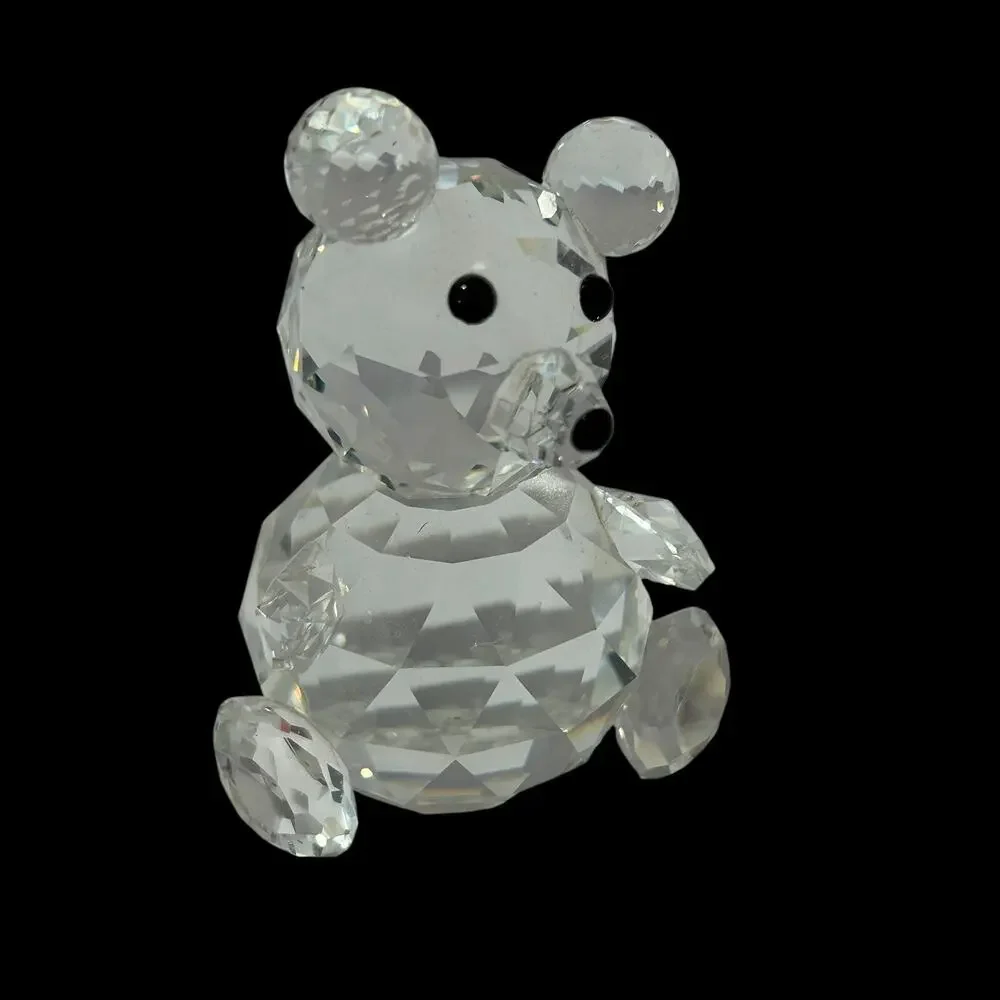 Swarovski Crystal Figurine Small Sitting Bear 010004 7637 NR 054 000 2.5